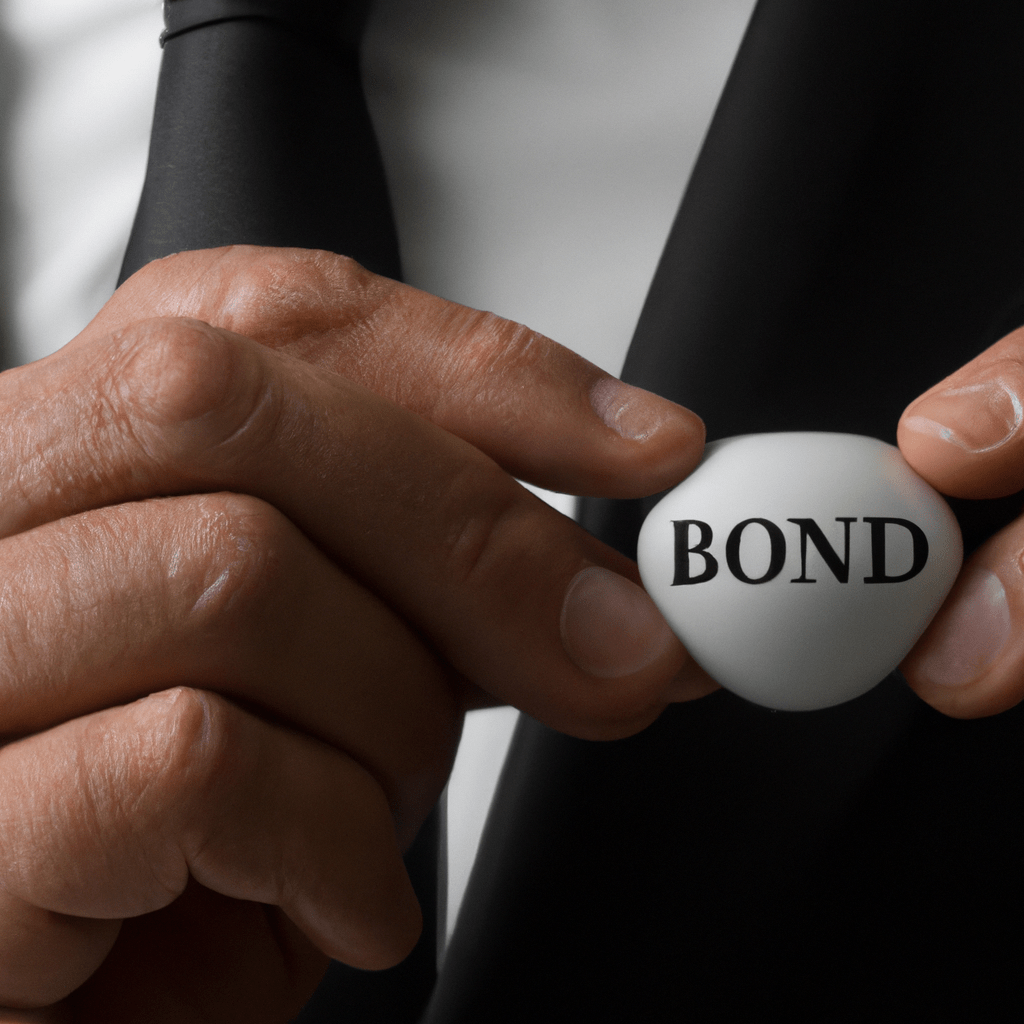 A photo of a businessman holding a bond, representing the attractiveness of the bond market for stable cash flow and low risk investment.. Sigma 85 mm f/1.4. No text.