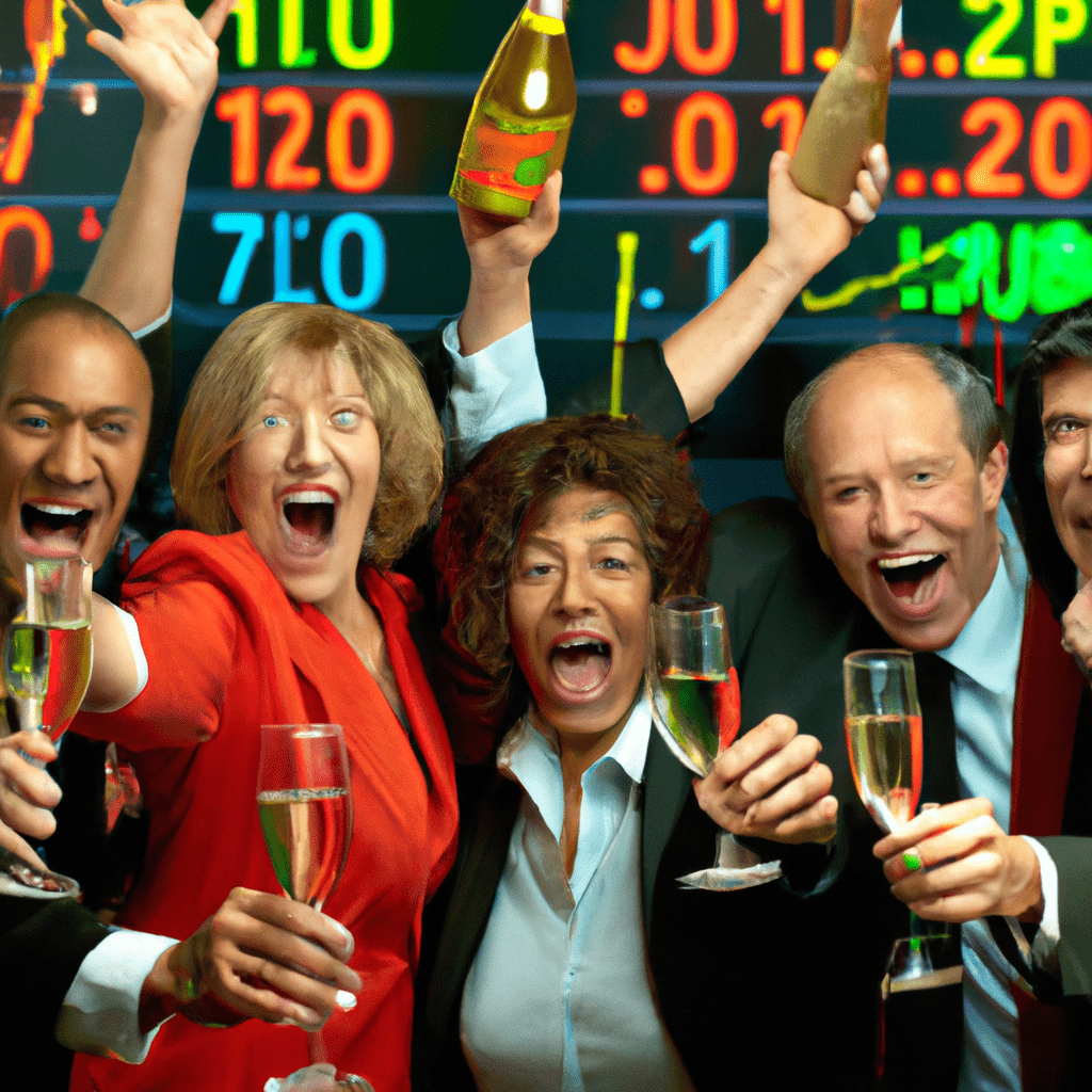 2 - [PHOTO] Diverse group of investors celebrating high dividend yields. Canon 50 mm f/1.8. No text.. Sigma 85 mm f/1.4. No text.