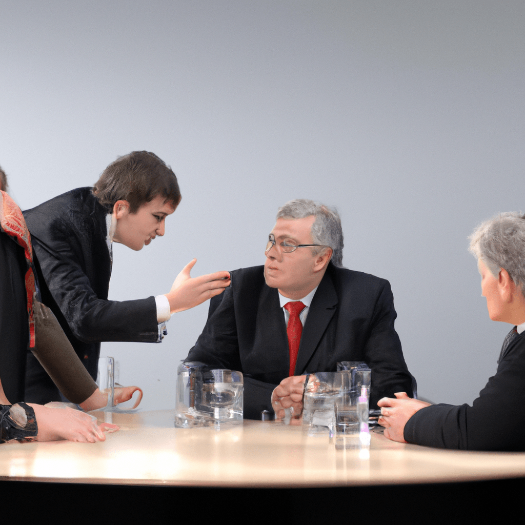 03 - [Image: A group of politicians discussing and debating in a meeting room] 