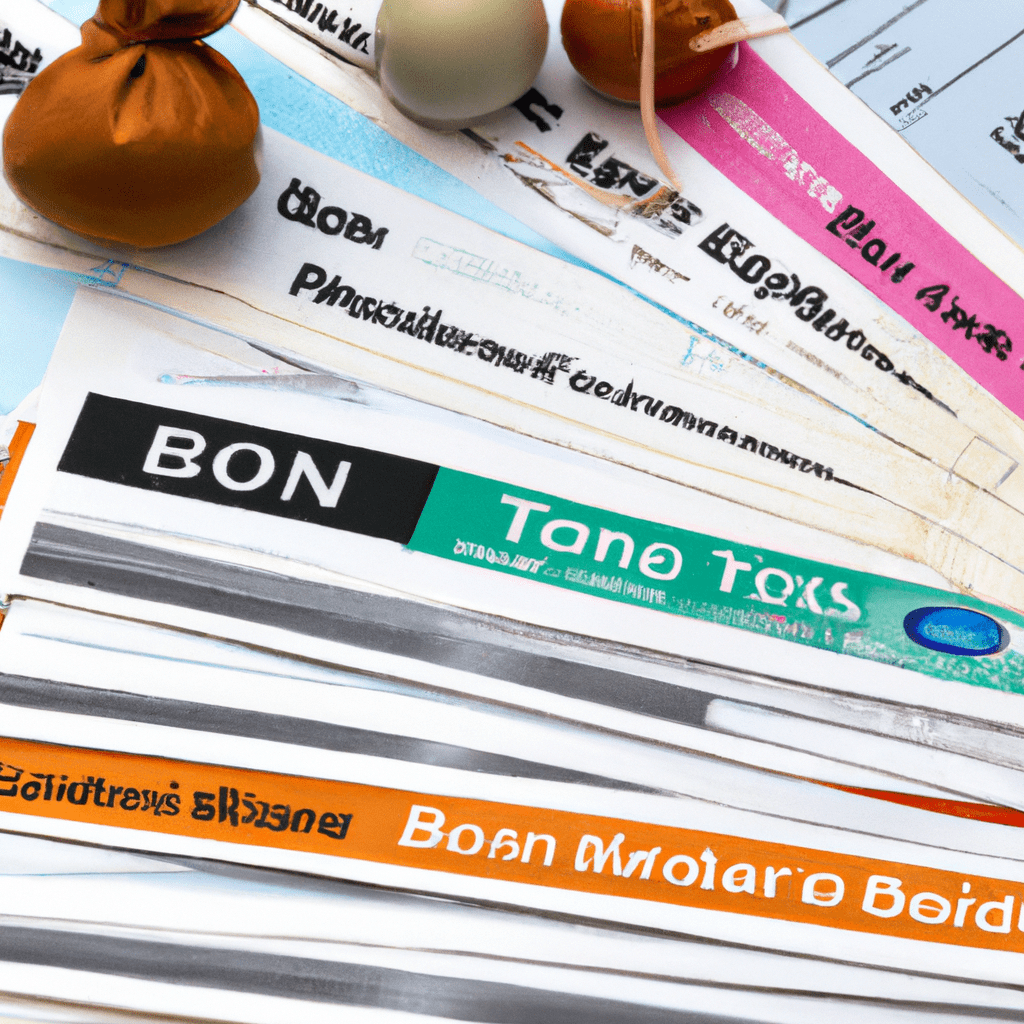 A photo of a diverse portfolio of bonds representing the benefits of investing in bonds.. Sigma 85 mm f/1.4. No text.