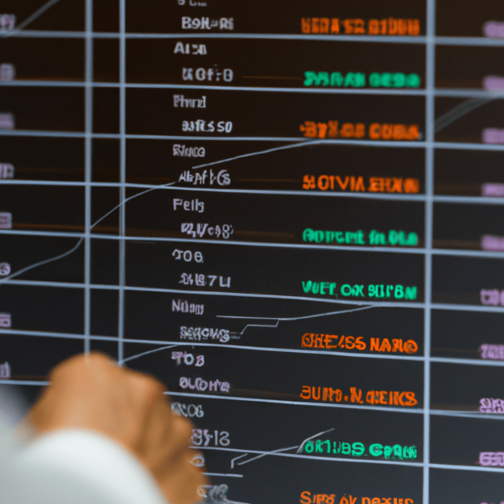 A person analyzing various bond charts on a computer screen, evaluating interest rate, credit, liquidity, and exchange rate risks in bond arbitrage.. Sigma 85 mm f/1.4. No text.