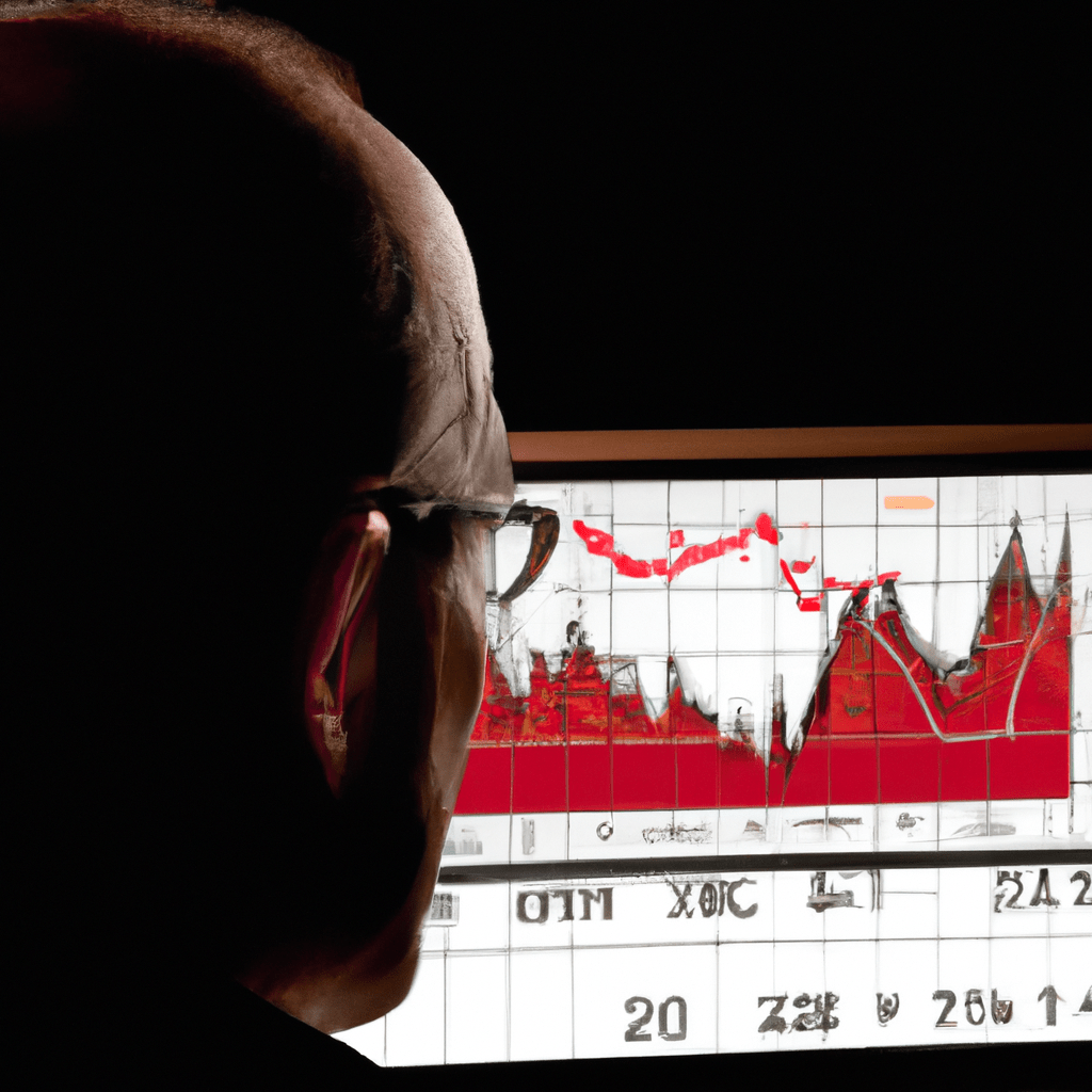 A striking image of a financial analyst studying various indicators on a computer screen, including yield curves, credit ratings, and economic trends.. Sigma 85 mm f/1.4. No text.