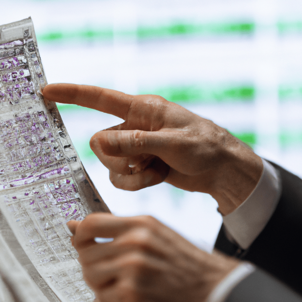 A close-up photo of an investor analyzing index-linked bonds, a type of bonds whose yield is tied to an inflation index, providing protection against inflation risks.. Sigma 85 mm f/1.4. No text.